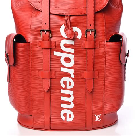 lv supreme backpack|louis vuitton supreme backpack men.